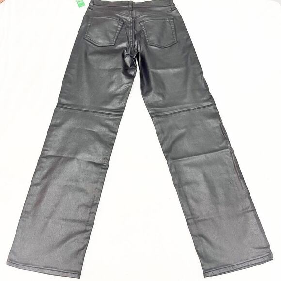 GAP Teen Sky High 90's Loose Coated Black Denim Jeans Size 14 NWT - Picture 3 of 8